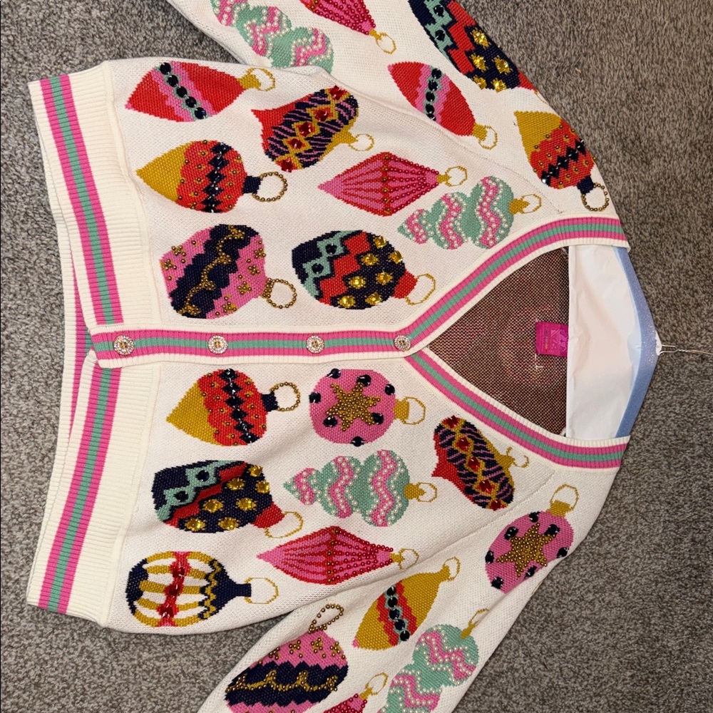 Queen of Sparkles Jeweled Ornament Cardigan - Picture 6 of 11